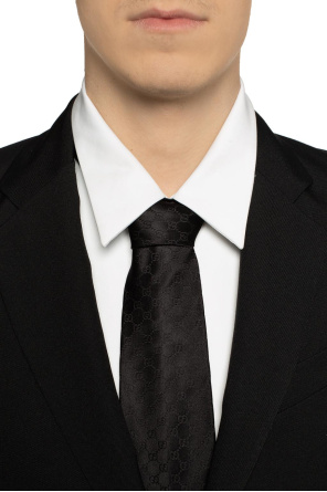Patterned logo tie, zdjęcie 2 Patterned logo tie od Gucci